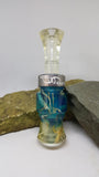 Blue Fade to Clear Grass Duck Call