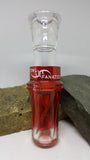 Red Fade To Clear Grass Goose Call
