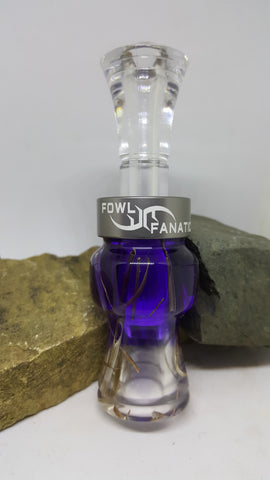 Purple Fade To Clear Grass Duck Call