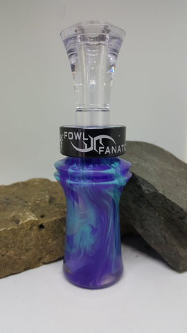 Blue, Turquoise & Clear Duck Call