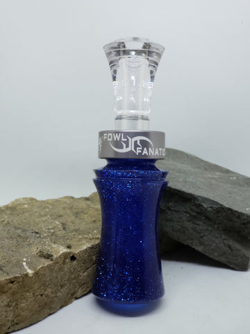 Blue Sparkle Bass Boat Duck Call