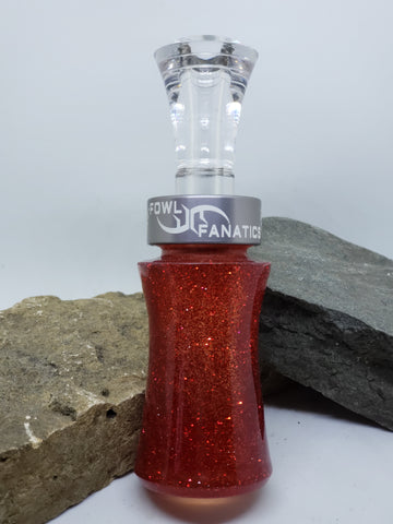 Red Sparkle Bass Boat Duck Call