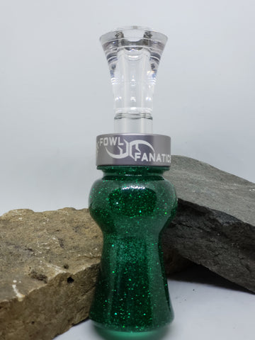 Green Sparkle Bass Boat Duck Call