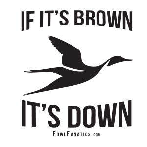 If It's Brown It's Down Decal